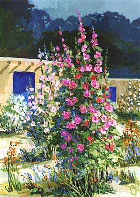 Hollyhocks